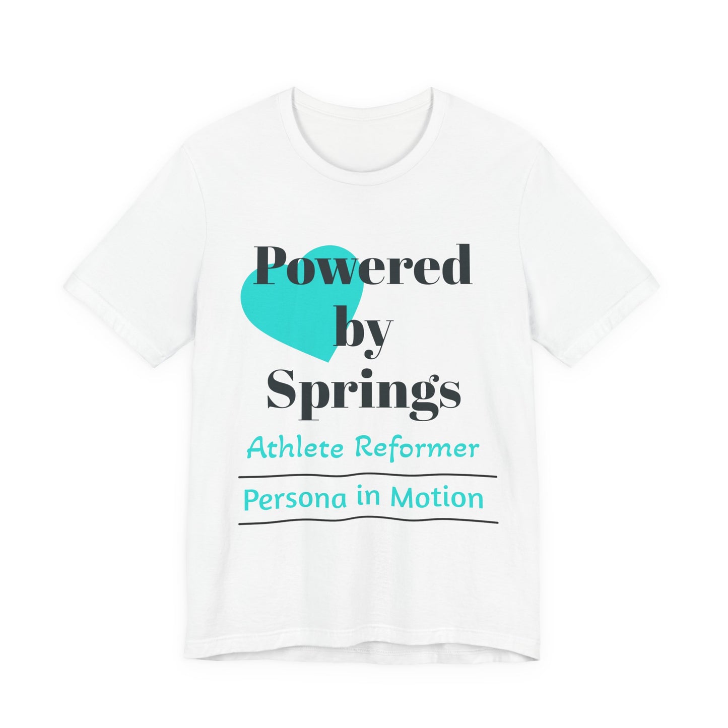 Powered by Springs Tee — Athlete Reformer Pilates Collection