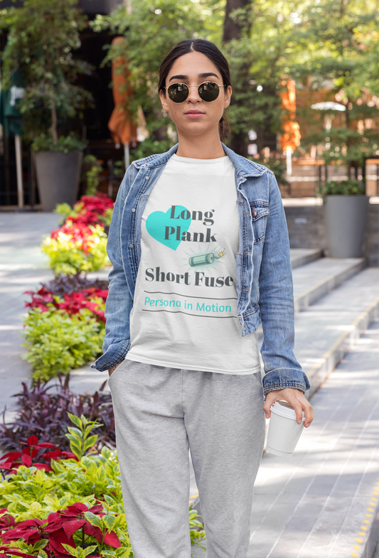 Long Plank Short Fuse Tee — Sculptor Pilates Persona in Motion