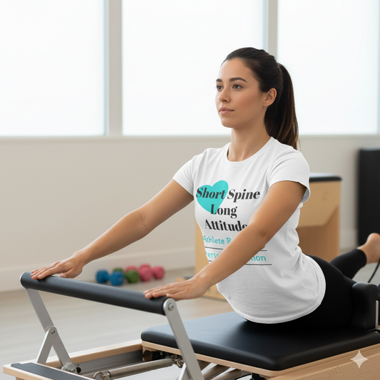 Short Spine Long Attitude Tee — Athlete Reformer Pilates Collection