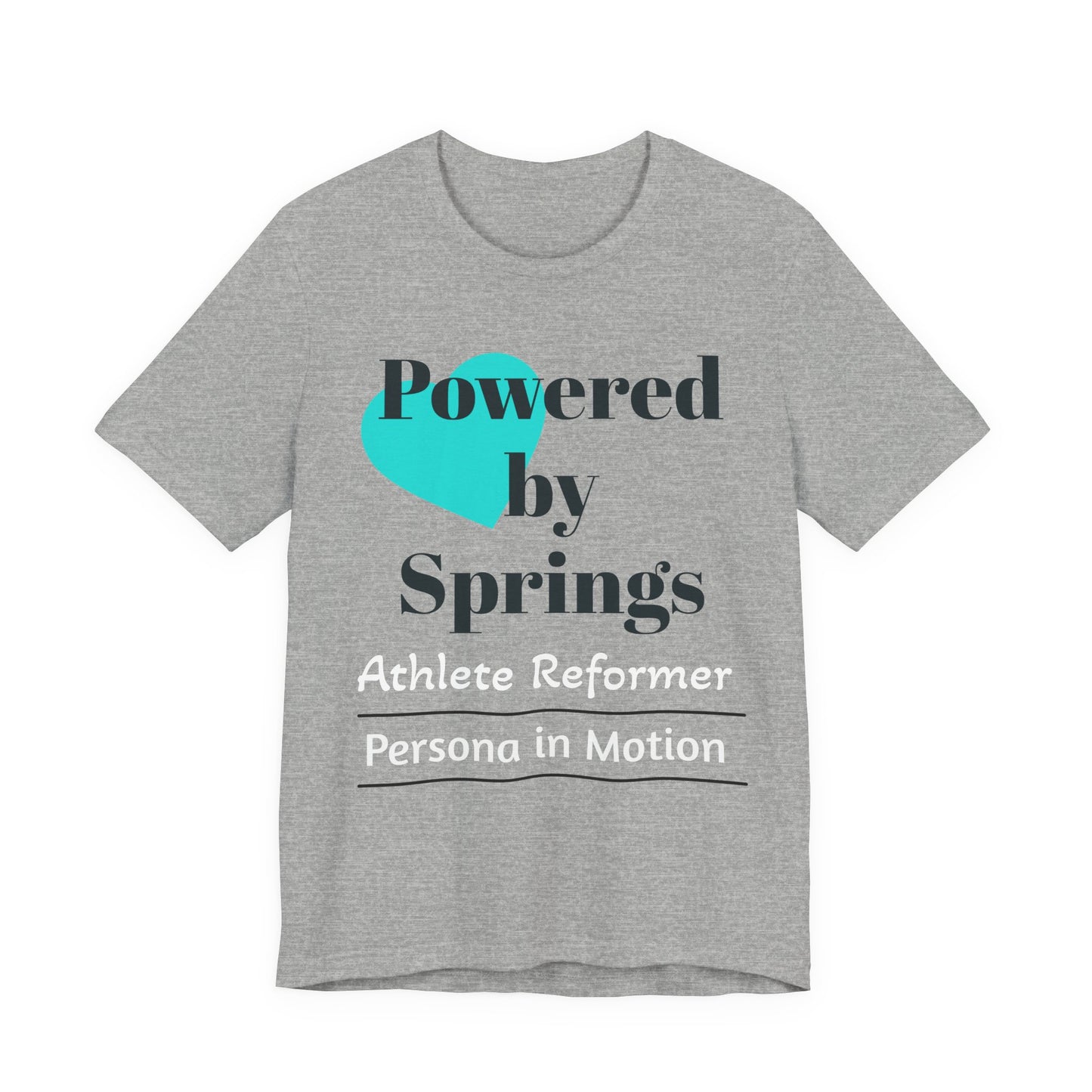 Powered by Springs Tee — Athlete Reformer Pilates Collection