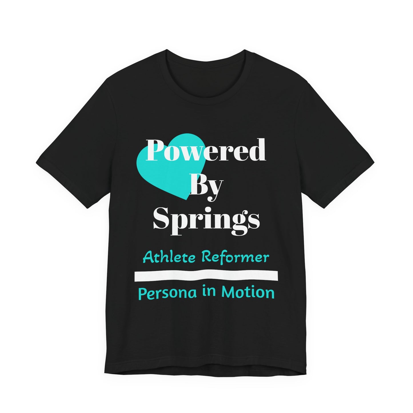 Powered by Springs Tee — Athlete Reformer Pilates Collection